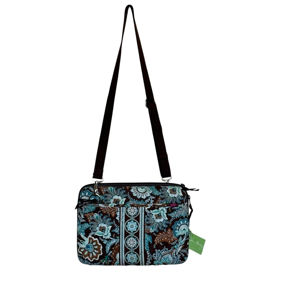 Vera Bradley Java Blue Discontinued 
 Mini Laptop iPad case adjustable Boho Y2K